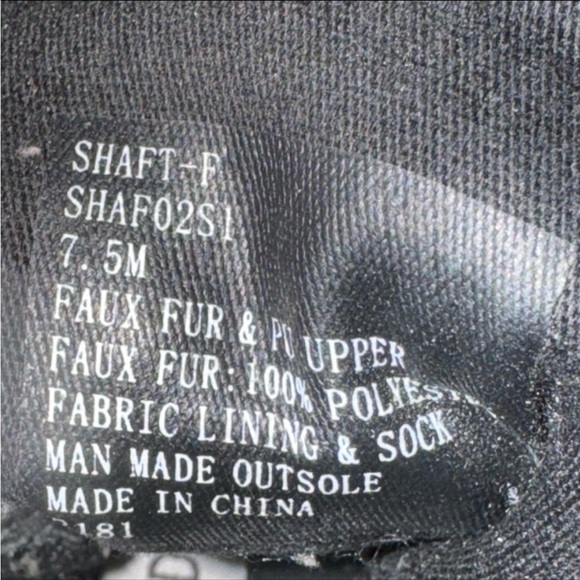 Steve Madden shaft faux fur sneaker boots - Picture 5 of 6